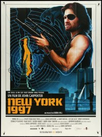 4p0064 ESCAPE FROM NEW YORK French 1p R2018 John Carpenter, Kurt Russell as Snake, New York 1997!