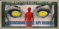 4p0026 INVASION OF THE BEE GIRLS Italian 3p 1976 huge c/u art of female eyes by Nistri, ultra rare!