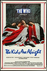 4p0798 KIDS ARE ALRIGHT 1sh 1979 Jeff Stein, Roger Daltrey, Peter Townshend, The Who, rock & roll!