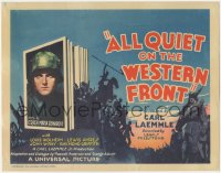 4p0370 ALL QUIET ON THE WESTERN FRONT TC R1934 Lewis Milestone classic WWI Best Picture, great art!
