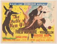 4p0372 BELLE OF NEW YORK TC 1952 great artwork of Fred Astaire & sexy Vera-Ellen dancing!