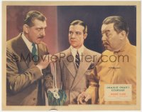 4p0462 CHARLIE CHAN'S COURAGE LC 1934 Warner Oland w/ Paul Harvey holding pearl necklace, rare!