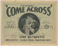4p0376 COME ACROSS TC 1929 great close up of Lina Basquette & Reed Howes kissing, ultra rare!