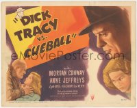 4p0381 DICK TRACY VS. CUEBALL TC 1946 art of detective Morgan Conway vs crazed villain Dick Wessel!