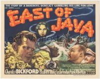 4p0385 EAST OF JAVA TC 1935 daredevil derelict Charles Bickford gambling his life for love, rare!