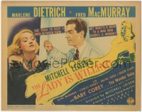 4p0401 LADY IS WILLING TC 1942 Marlene Dietrich pretends to marry Fred MacMurray for a baby!
