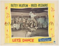 4p0507 LET'S DANCE LC #2 1950 great image of crowd watching Fred Astaire dancing on chair!