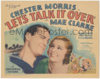 4p0402 LET'S TALK IT OVER TC 1934 Chester Morris winking at pretty Mae Clarke, ultra rare!