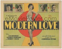 4p0407 MODERN LOVE TC 1929 Jean Hersholt, Charley Chase, sexy full-length Kathryn Crawford, rare!