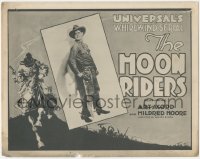 4p0521 MOON RIDERS LC 1920 Art Acord, art of masked Ku Klux Klan-like rider, Universal serial!