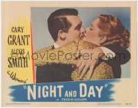 4p0527 NIGHT & DAY LC 1946 best c/u of Cary Grant as composer Cole Porter kissing Alexis Smith!
