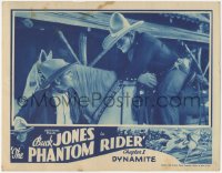4p0532 PHANTOM RIDER chapter 1 LC 1936 cowboy Buck Jones c/u on horse, Universal serial, Dynamite!