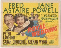 4p0415 ROYAL WEDDING TC 1951 great image of dancing Fred Astaire & sexy Jane Powell, MGM musical!