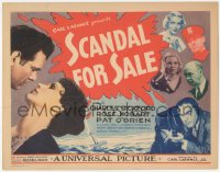 4p0418 SCANDAL FOR SALE TC 1932 Charles Bickford is newspaper editor that neglects family, rare!