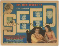 4p0419 SEED TC 1931 directed by William Wellman, Bette Davis billed & pictured, ultra rare!
