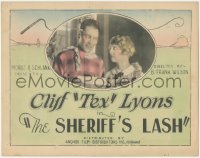 4p0421 SHERIFF'S LASH TC 1929 great close up of cowboy Cliff Tex Lyons & his gal, ultra rare!
