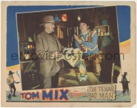 4p0553 TEXAS BAD MAN LC 1932 great close up of Tom Mix & guy holding reward poster, very rare!