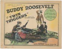 4p0439 TWIN TRIGGERS TC 1926 Buddy Roosevelt & guys fallen on the ground, ultra rare!