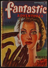 4p0168 FANTASTIC ADVENTURES pulp magazine September 1946 Minions of the Tiger art by Arnold Kohn!