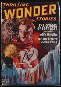 4p0175 THRILLING WONDER STORIES pulp magazine December 1950 great cover art of Citadel of Lost Ages!