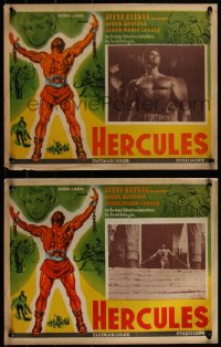 4p0014 HERCULES 8 Mexican LCs R1960s great images of strongman Steve Reeves + cool border art!