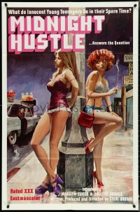 4p0824 MIDNIGHT HUSTLE 1sh 1978 what innocent young teens do in their spare time, great art!