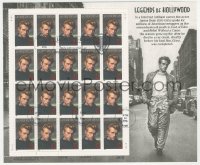 4p1021 JAMES DEAN stamp sheet 1996 First Date of issue from Warner Bros Studios, Burbank, California