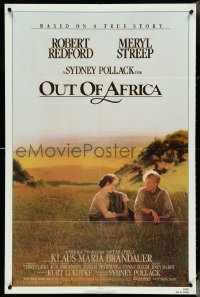 4p0851 OUT OF AFRICA 1sh 1985 Robert Redford & Meryl Streep, directed by Sydney Pollack!