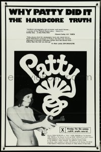 4p0858 PATTY 1sh 1976 the hardcore 'truth', X-rated mockumentary of the Patty Hearst kidnapping!
