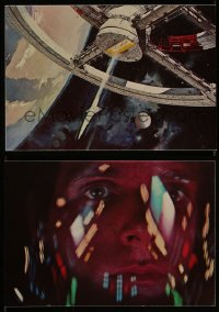 4p1015 2001: A SPACE ODYSSEY group of 4 Cinerama postcards 1970s Kubrick, art & scenes from the movie!