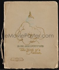 4p0180 BIRTH OF A NATION 9.5x12 souvenir program book 1915 D.W. Griffith's tale of the Ku Klux Klan!
