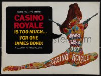 4p0182 CASINO ROYALE souvenir program book 1967 James Bond spoof, sexy psychedelic art by McGinnis!
