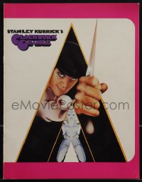 4p0184 CLOCKWORK ORANGE English souvenir program book 1972 Stanley Kubrick classic, Malcolm McDowell