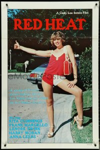 4p0877 RED HEAT 1sh 1981 sexy hitchhiker Rita Cummings gets caught up in a bizarre mystery!