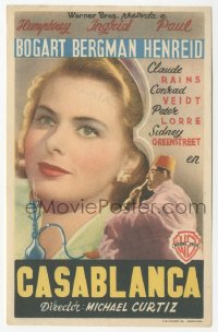 4p1016 CASABLANCA Spanish herald 1946 different image of Ingrid Bergman, Michael Curtiz classic!