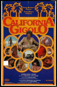 4p0125 CALIFORNIA GIGOLO 23x36 special poster 1979 Veri Knotty, John Holmes in the title role!
