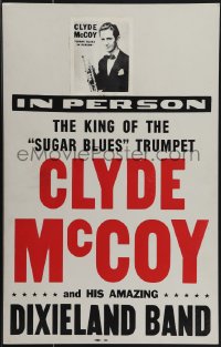 4p0089 CLYDE MCCOY music concert WC 1950s King of Sugar Blues trumpet & his amazing Dixieland Band!