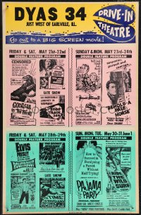 4p0091 DYAS 34 WC 1965 Godzilla vs The Thing, Ride the Wild Surf, Roustabout, Time Travelers & more!
