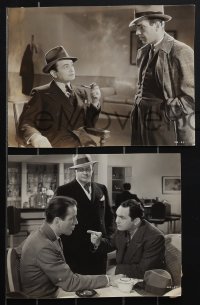 4p1084 BULLETS OR BALLOTS 9 trimmed from 6.75x8.75 to 7.25x9 stills 1936 Humphrey Bogart, Robinson!