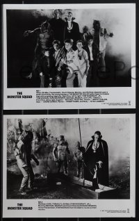 4p1081 MONSTER SQUAD 10 8x10 stills 1987 Dracula, Frankenstein, Wolfman & classic horror monsters!