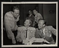 4p1158 MY FAVORITE HUSBAND 2 7x9 radio publicity stills 1948-1949 Lucille Ball & Denning, rare!