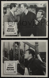 4p0602 ARSENIC & OLD LACE 4 LCs R1958 Cary Grant, Jack Carson, Lane, Horton, Capra classic!