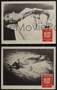 4p0604 BLOOD FEAST 3 LCs 1963 Herschell Gordon Lewis classic, great gory horror images!