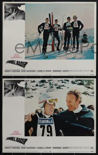 4p0570 DOWNHILL RACER 8 LCs 1969 Robert Redford, Gene Hackman, great Winter Olympics skiing images!