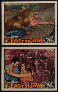 4p0605 EAST OF JAVA 3 LCs 1935 Charles Bickford, adventure with a vengeance, ultra rare!