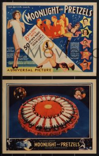 4p0584 MOONLIGHT & PRETZELS 8 LCs 1933 half-naked Mary Brian, Leo Carrillo, ultra rare complete set!