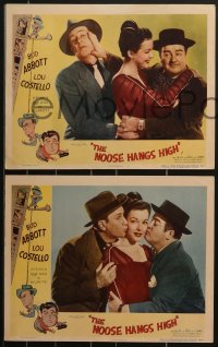 4p0595 NOOSE HANGS HIGH 7 LCs 1948 great images of wacky Bud Abbott & Lou Costello!