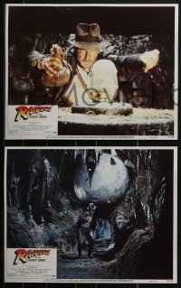 4p0588 RAIDERS OF THE LOST ARK 8 LCs 1981 Harrison Ford, George Lucas & Steven Spielberg classic!