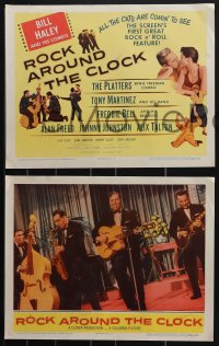 4p0589 ROCK AROUND THE CLOCK 8 LCs 1956 close up of Bill Haley & His Comets!