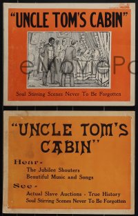 4p0611 UNCLE TOM'S CABIN 3 LCs 1927 Harriet Beecher Stowe, Universal's $2,000,000 picture!